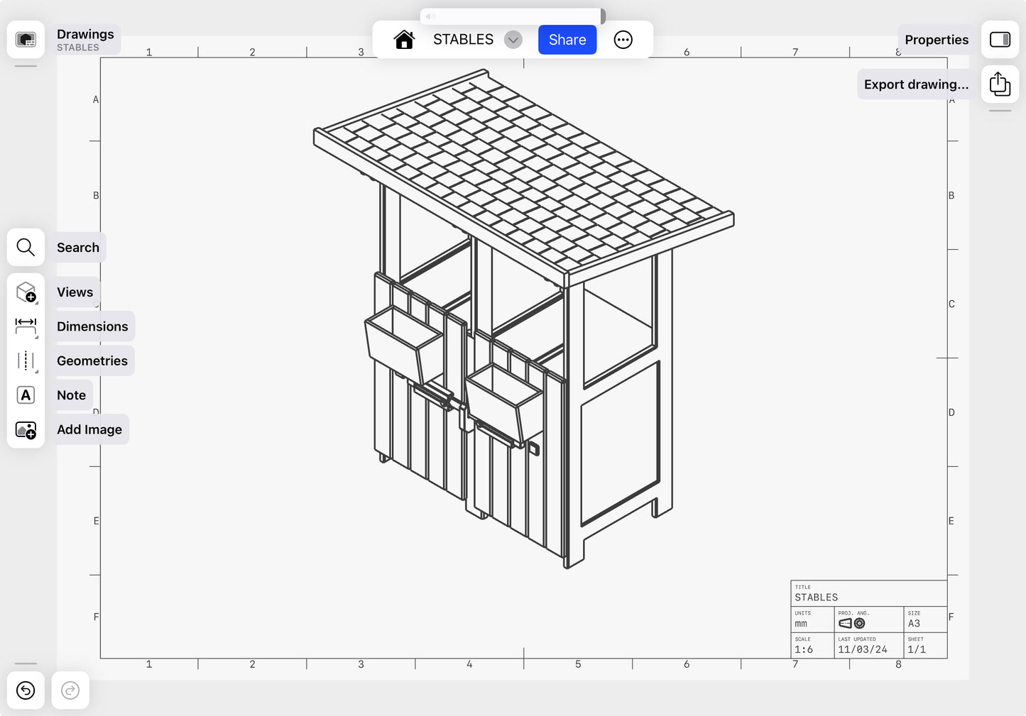 Hobby Horse Double Stall Digital Plans