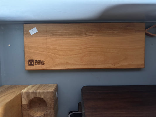 Cutting Board with Leather Strap  Square 33cm